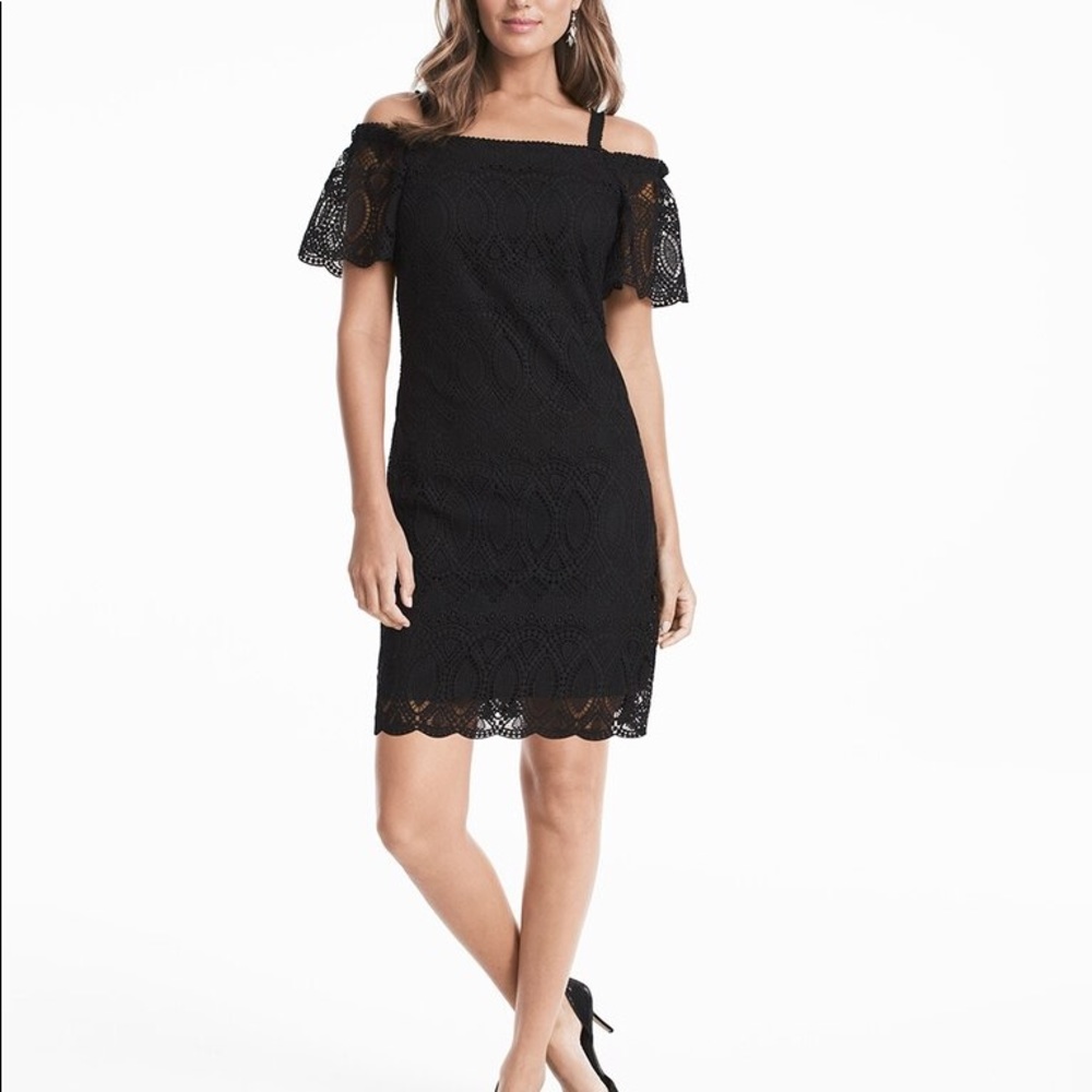 WHBM lace shift dress